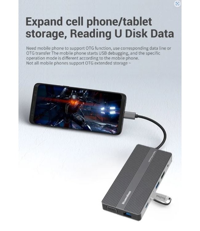 HD1202 - USB-C HUB 12 in 1