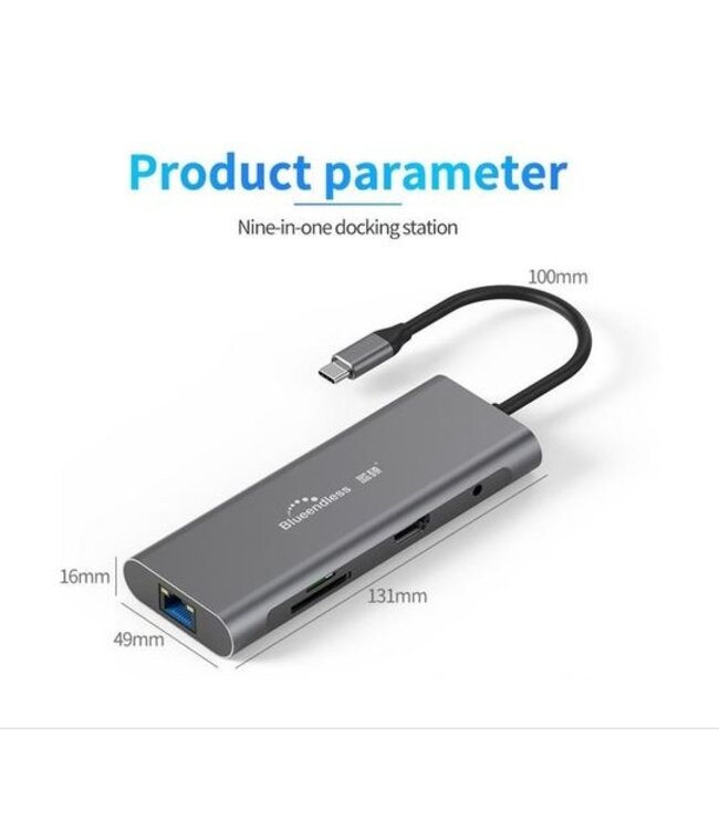 HC901  - USB-C HUB 9 in 1