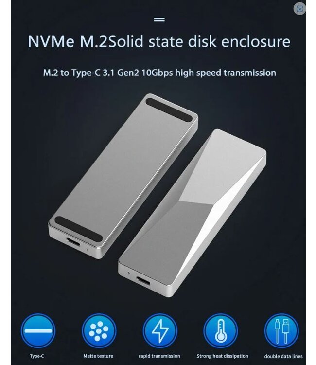 SSD Nvme 10 Gbps Enclosure