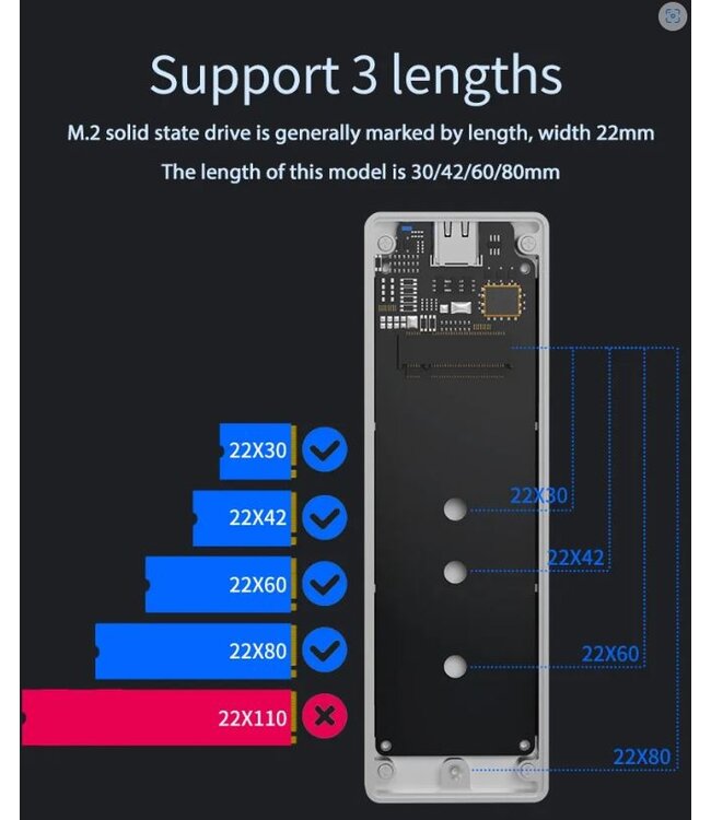 SSD Nvme 10 Gbps Enclosure