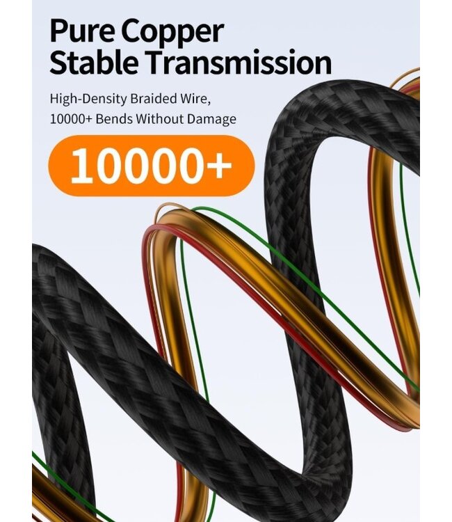 OFFICE-SHOP.BE USB-C TO USB-C Cable 2M - 100W PD - 20 Gbps Data