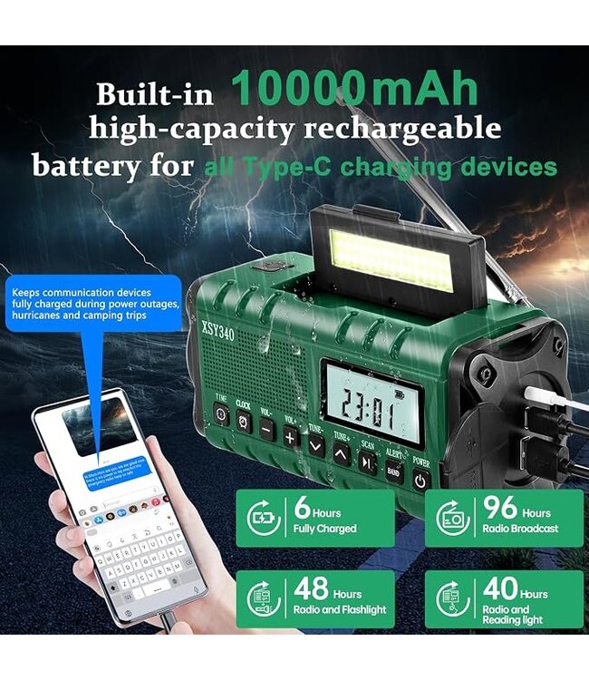 Noodradio XSY340 - 10000 mAh