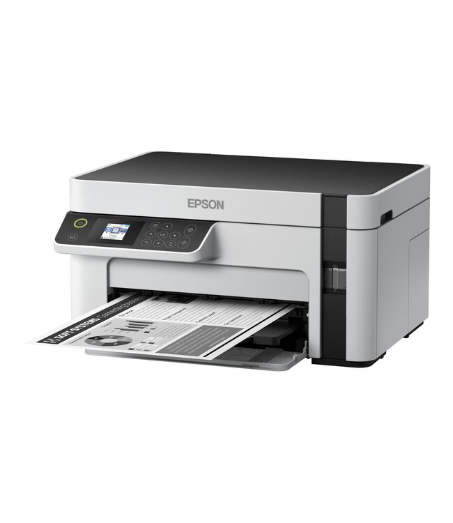 EPSON EcoTank ET-M2120, Inkjet, Zwart-wit afdrukken, 1440 x 720 DPI, A4, Direct printen, Wit