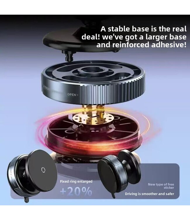 OFFICE-SHOP.BE Vacuum Magnetische Telefoonhouder
