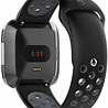 Strap-it® Strap-it Fitbit Versa sport band (zwart/grijs) Strap-it® Strap-it Fitbit Versa sport band (zwart/grijs)