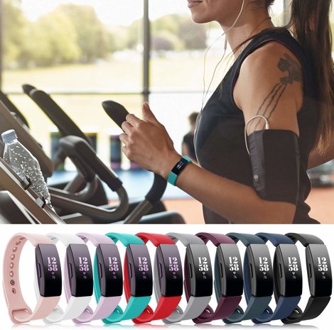 Strap-it® Strap-it Fitbit Inspire  silicone band (turquoise)