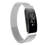 Strap-it® Fitbit Inspire Milanese band (zilver)