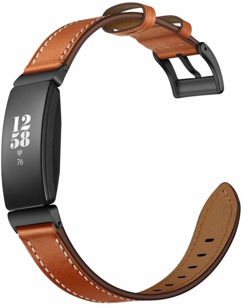 Strap-it® Strap-it Fitbit Inspire leren bandje (bruin) Strap-it® Strap-it Fitbit Inspire leren bandje (bruin)