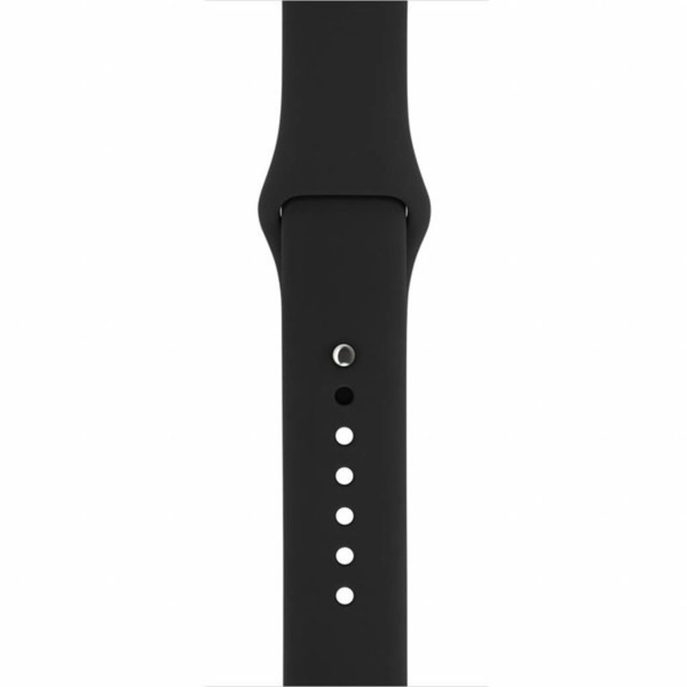 Strap-it® Strap-it Apple Watch silicone bandje (zwart)
