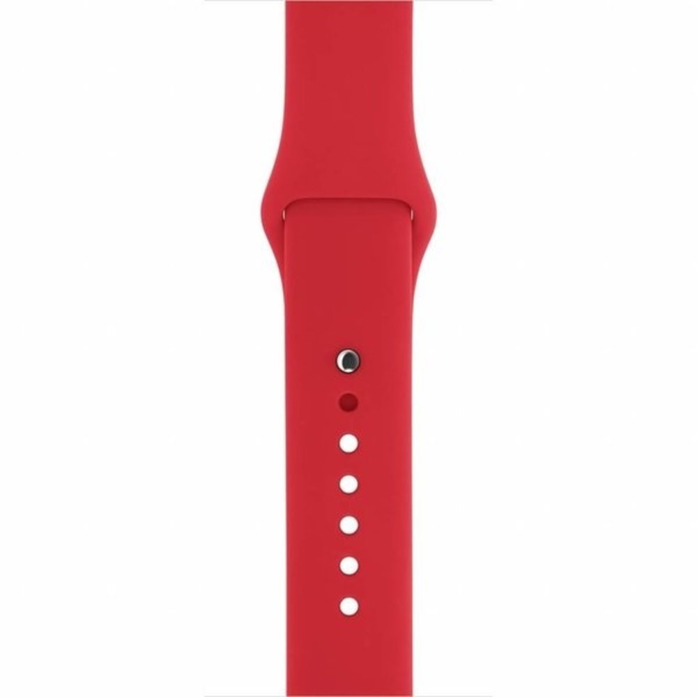Strap-it® Strap-it Apple Watch silicone band (rood)