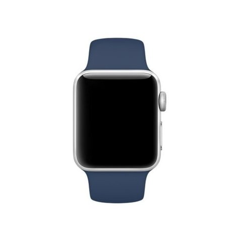 Strap-it® Strap-it Apple Watch silicone bandje (donkerblauw)