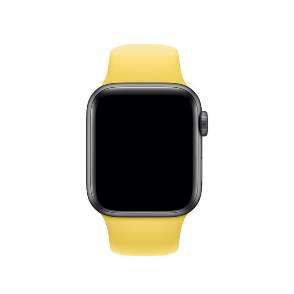 Strap-it® Strap-it Apple Watch silicone band (geel)