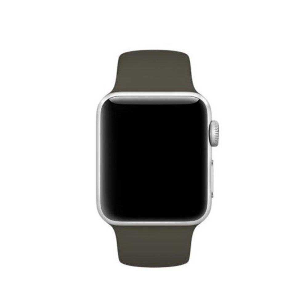 Strap-it® Strap-it Apple Watch silicone band (donkergroen)