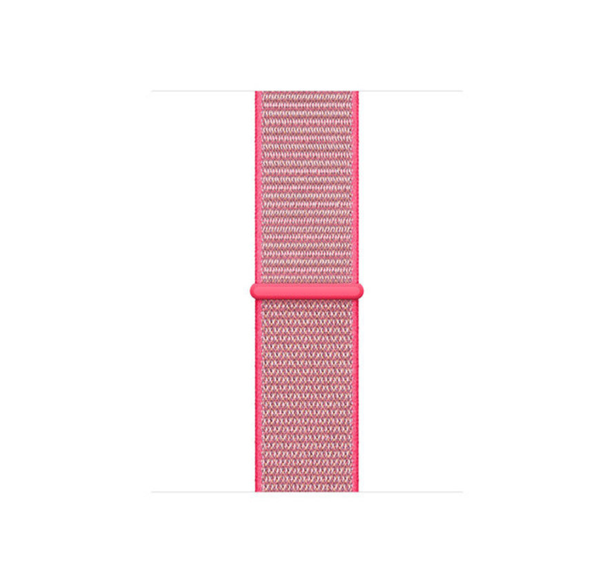 apple watch nylon bandje roze