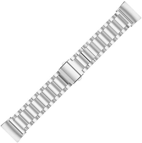 Strap-it® Strap-it Fitbit Charge 4 stalen band (zilver)