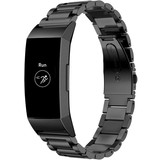 Strap-it® Fitbit Charge 4 stalen band (zwart)