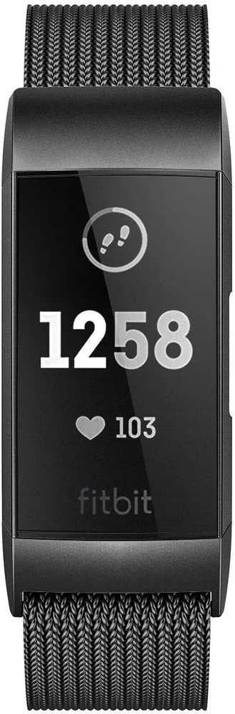 Strap-it® Strap-it Fitbit Charge 4 Milanese band (zwart)