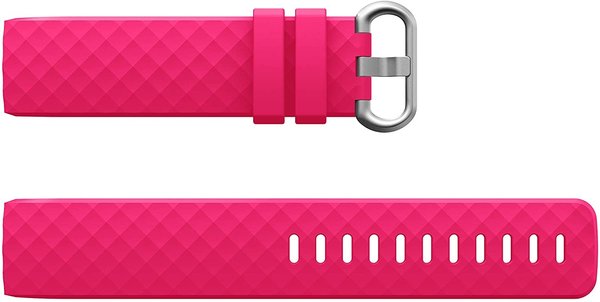 Strap-it® Strap-it Fitbit Charge 4 silicone band (fel roze)