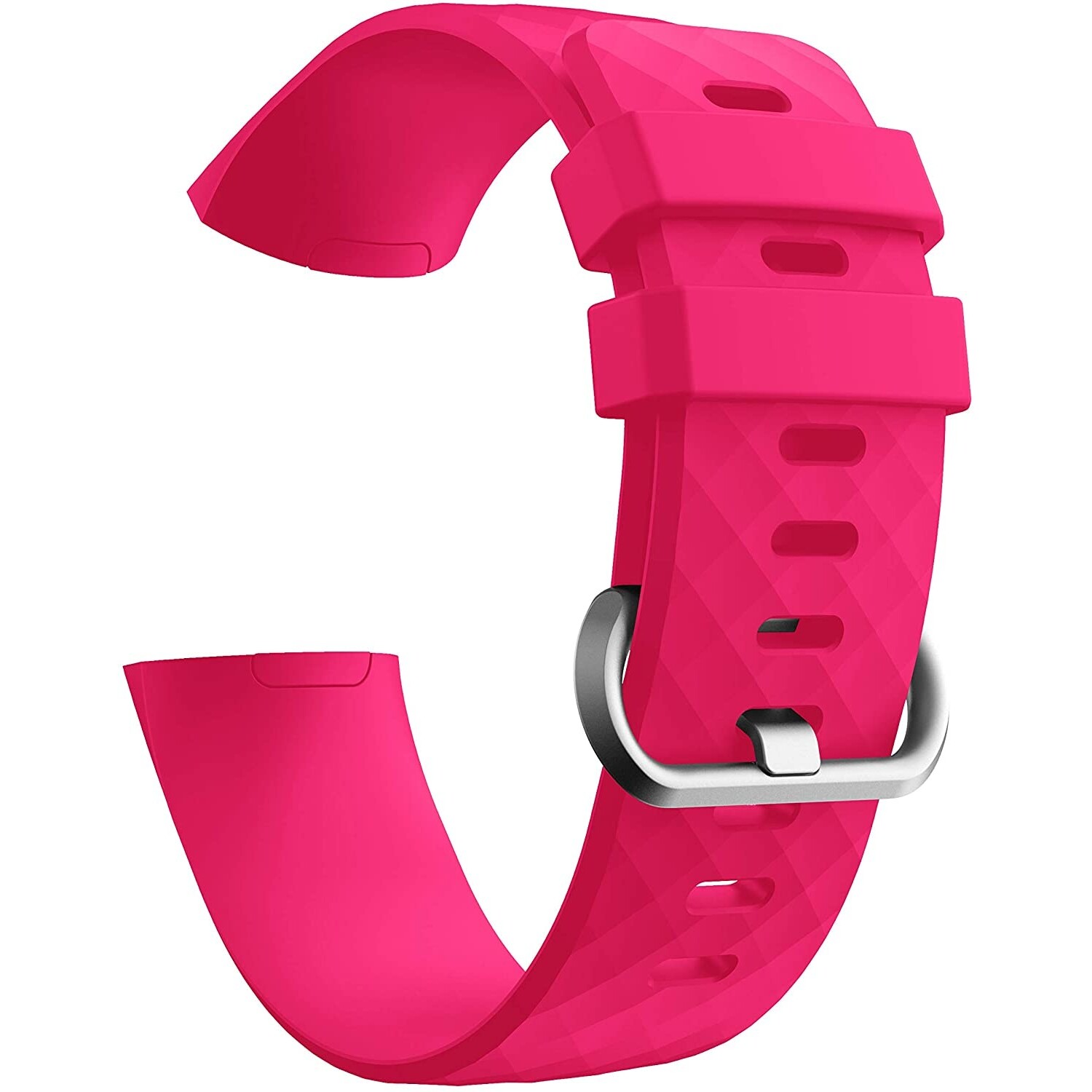 Strap it Strap it Fitbit Charge 4 silicone band fel roze