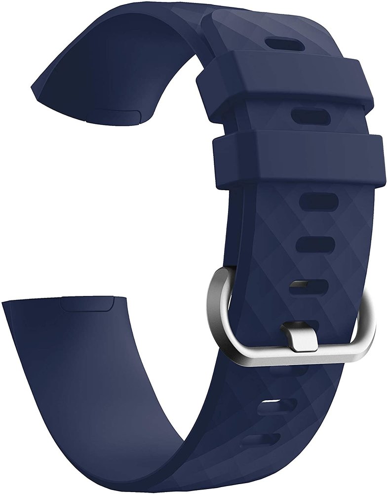 Strap-it® Strap-it Fitbit Charge 4 silicone band (donkerblauw)