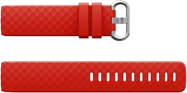 Strap-it® Strap-it Fitbit Charge 4 silicone band (rood)