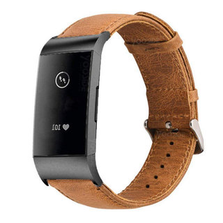 Fitbit Charge 3 bandjes leer