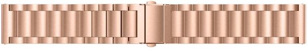 Strap-it® Strap-it Fitbit Versa stalen bandje (rosé goud)
