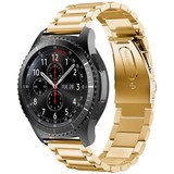 Strap-it® Samsung Galaxy Watch stalen band 46mm (goud)