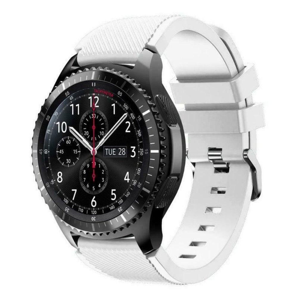 Strap-it® Strap-it Samsung Galaxy Watch siliconen bandje 46mm (wit)
