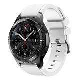 Strap-it® Samsung Galaxy Watch siliconen bandje 46mm (wit)
