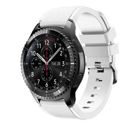 Strap-it® Samsung Galaxy Watch siliconen bandje 46mm (wit)
