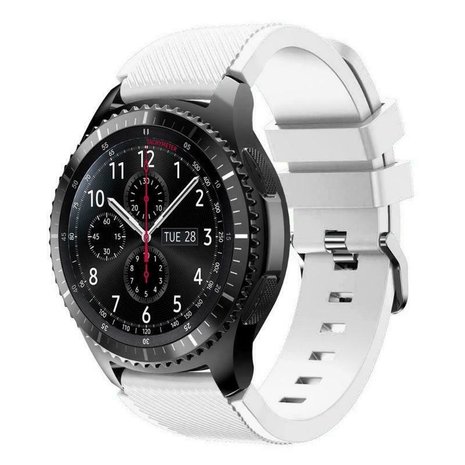 Strap-it® Strap-it Samsung Galaxy Watch siliconen bandje 46mm (wit)