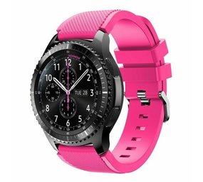 Strap-it® Samsung Galaxy Watch siliconen bandje 46mm (knalroze)
