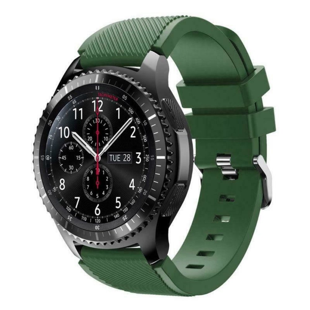 Strap-it® Strap-it Samsung Galaxy Watch siliconen bandje 46mm (legergroen)