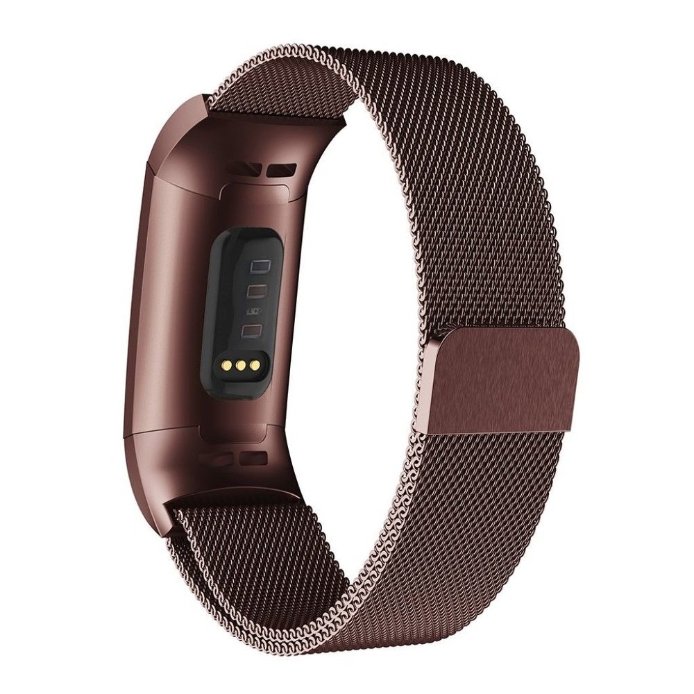 Strap-it® Strap-it Fitbit Charge 4 Milanese band (bruin)