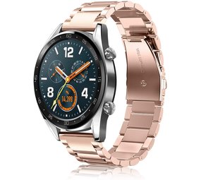 Strap-it® Huawei Watch GT 2 stalen band (rosé goud)