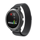 Strap-it® Garmin Vivoactive 3 Milanese band (zwart)