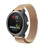 Strap-it® Garmin Vivoactive 3 Milanese band (rosé goud)