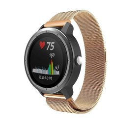 Strap-it® Garmin Vivoactive 3 Milanese band (rosé goud)