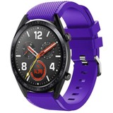 Strap-it® Huawei Watch GT 2 siliconen bandje (paars)