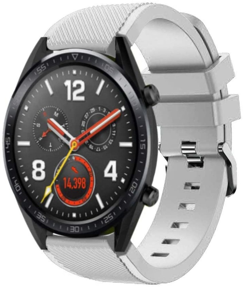 Strap-it® Strap-it Huawei Watch GT 2 siliconen bandje (wit)