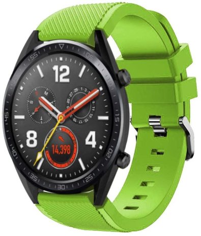 Strap-it® Strap-it Huawei Watch GT 2 siliconen bandje (lichtgroen)