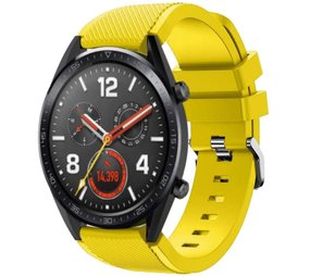 Strap-it® Huawei Watch GT 2 siliconen bandje (geel)