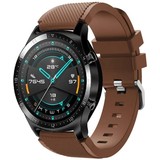 Strap-it® Huawei Watch GT 2 siliconen bandje (koffiebruin)