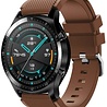 Strap-it® Strap-it Huawei Watch GT siliconen bandje (koffiebruin) Strap-it® Strap-it Huawei Watch GT siliconen bandje (koffiebruin)