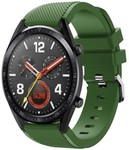Strap-it® Strap-it Huawei Watch GT 2 siliconen bandje (legergroen)