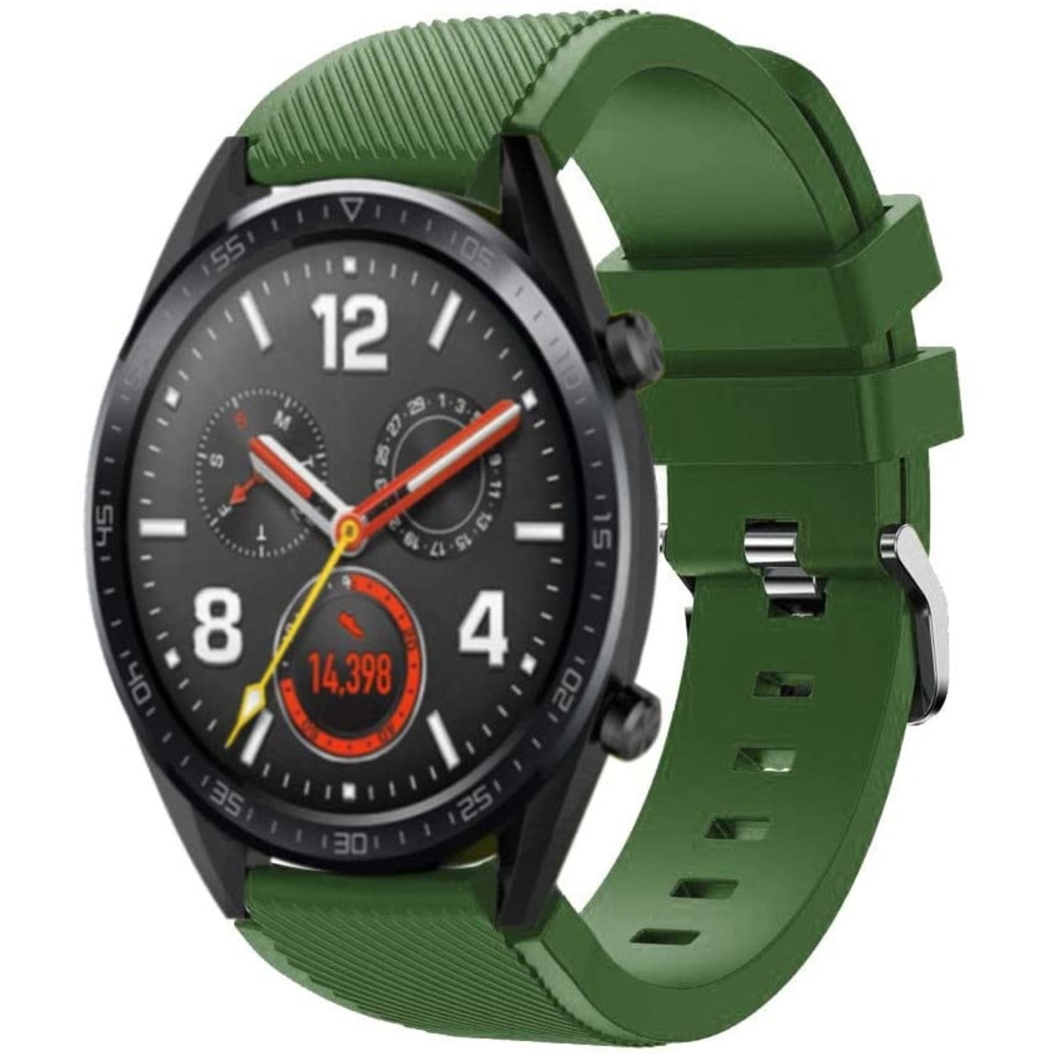 Huawei Watch GT 2 siliconen bandje legergroen Smartwatchbanden