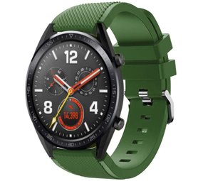 Strap-it® Huawei Watch GT 2 siliconen bandje (legergroen)