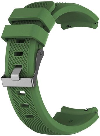 Strap-it® Strap-it Huawei Watch GT 2 siliconen bandje (legergroen)
