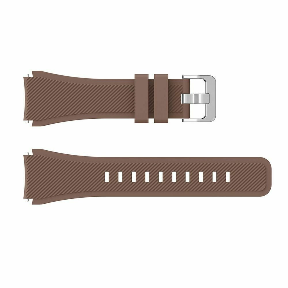 Strap-it® Strap-it Huawei Watch GT 2 siliconen bandje (koffiebruin)